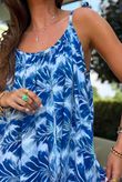 Tie Shoulder Maxi Dress Malibu Blue